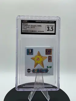 Pokemon Japanese Amada Super DX Stickers Clear Staryu CGC 3.5 - Image 4