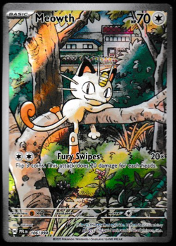 Pokemon TCG Phantasmal Flames 106/094 - Meowth Illustration Rare SIR - Image 1