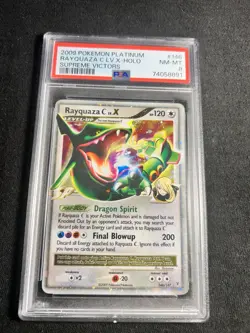 OFF Center 2009 Pokemon Platinum Rayquaza C Lv. X PSA 8 Supreme Victors - Image 2