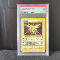 PSA 7 ZAPDOS HOLO 20/130 BASE SET 2 POKEMON 2000 ENGLISH GRADED 2025 - Image 1