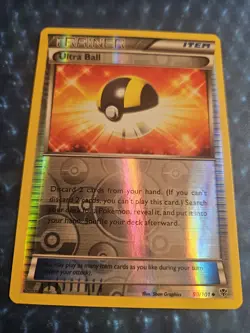 Pokemon TCG Ultra Ball Trainer Dark Explorers Reverse Holo Card 102/108. NM - Image 2