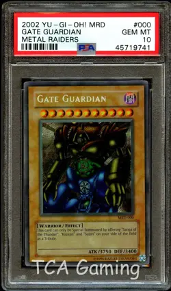 PSA 10 GEM MINT Gate Guardian MRD-000 ORIGINAL PRINT SECRET RARE Yugioh Card 741 - Image 1