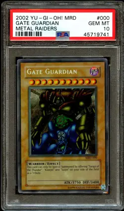 PSA 10 GEM MINT Gate Guardian MRD-000 ORIGINAL PRINT SECRET RARE Yugioh Card 741 - Image 2