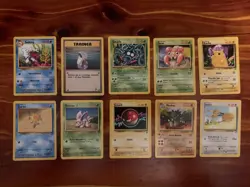 10 VINTAGE Pokemon Cards from Classic WOTC Sets!! - Image 1