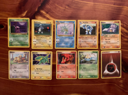 10 VINTAGE Pokemon Cards from Classic WOTC Sets!! - Image 1