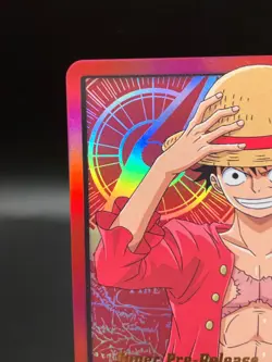 ST01-001 Monkey D Luffy Super Pre Release Leader One Piece TCG English Card VLP - Image 2