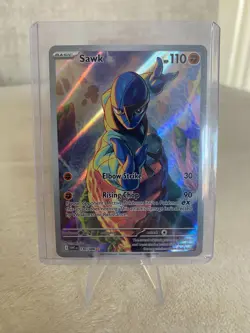 Pokemon Card Sawk 130/086 White Flare Illustration Rare - Image 1
