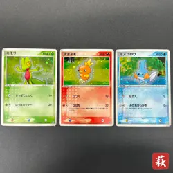[No Import Duty (US)] Mudkip 003/019 Torchic Treecko 3set Japanese Pokemon Card - Image 1