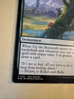 MTG Up the Beanstalk WOE 0195 U NM Regular - Image 4