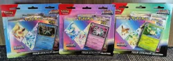 Pokemon TCG Prismatic Evolutions Tech Sticker Collection Blister Set of 3 Sealed - Image 1