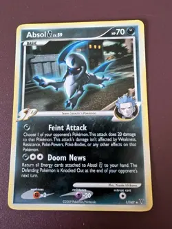 Pokemon Absol G LV.59 1/147 Cosmos Holo With Swirl Supreme Victors - Image 1