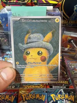 Pokemon Pikachu with Grey Felt Hat 085 Scarlet & Violet Promo Card - Image 1