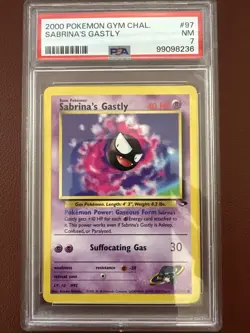 Sabrina's Gastly 2000 Pokemon Gym Challenge 97/132 PSA 7 - Image 1