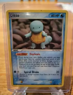 Ditto Duplicate (Squirtle) Pokemon Card EX Delta Species 64/113 SEE PICTURES - Image 1