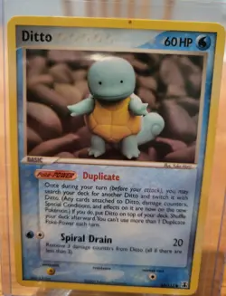 Ditto Duplicate (Squirtle) Pokemon Card EX Delta Species 64/113 SEE PICTURES - Image 5