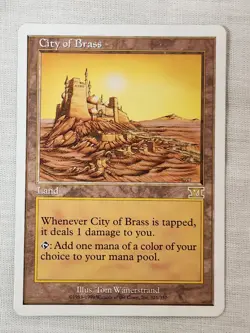 NM City of Brass Classic Sixth Edition Mtg Magic the Gathering - Image 1