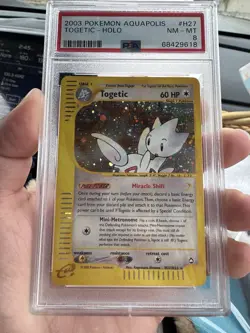 2003 POKEMON AQUAPOLIS #H27 TOGETIC-HOLO PSA 8 - Image 1
