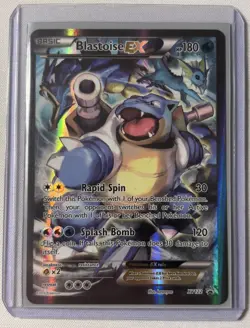 Pokemon TCG Card - Blastoise EX XY122 Black Star Promo Full Art XY Holo Rare MP - Image 2
