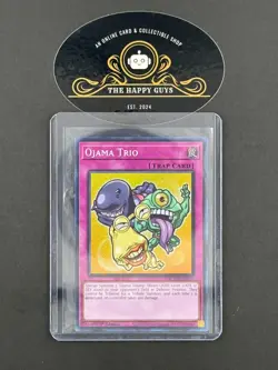 YuGiOh Ojama Trio (Secret Rare Chibi Art) BLMM-EN010 Monster Mayhem - Image 1