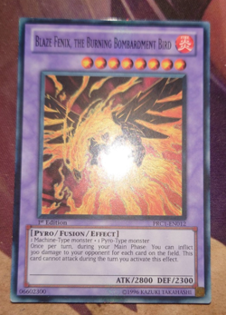 Yu-Gi-Oh! BLAZE FENIX, THE BURNING BOMBARDMENT BIRD / PRC1-EN012 /SUPERRARE - Image 1