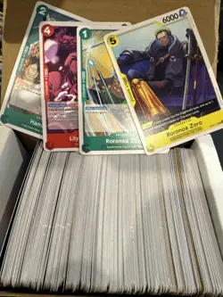 One Piece Card Game Bulk Lot 300 Count Box Common and Uncommon Cards ENG OP-06 - Image 1