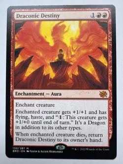 MTG Draconic Destiny BRO Brothers War 130/287 Mythic Rare 2022 Magic Gathering - Image 1