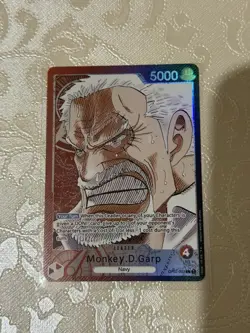 Monkey D Garp OP02-002 Alt Art Leader One Piece TCG Paramount War NM - Image 1