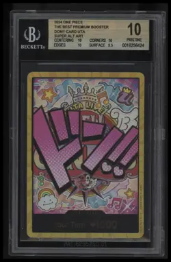 2024 One Piece THE BEST Premium Booster DON!! Card (Uta) SUPER ALT ART BGS 10.0 - Image 1