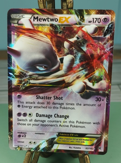 Pokemon Mewtwo EX 62/162 - XY Breakthrough Ultra Rare Holo Trading Card TCG - Image 3