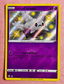 Galarian Corsola | SV049/SV122 | Shining Fates Shiny Vault Pokemon Card | MP - Image 1