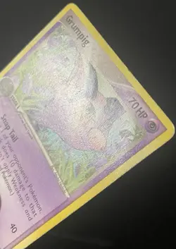 Grumpig 3/12 EX Trainer Kit 2: Plusle & Minun Regular *DAMAGED* Pokemon Card - Image 3