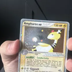 Ampharos ex 89/97 EX Dragon 💫*3 SWIRLS* 💫E-series Holo Rare Pokemon Card 2003 - Image 2