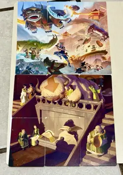 MTG Avatar The Last Airbender COMPLETE Scene Art Card Set All 12 Magic Series - Image 1