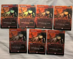 Lightning Bolt (Rainbow Foil) Secret Lair Drop Foil (Set Of 7) See Description - Image 1