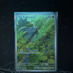 Pokemon Bulbasaur Illustration Rare Full Art Holo Scarlet & Violet 151 166/165 - Image 1