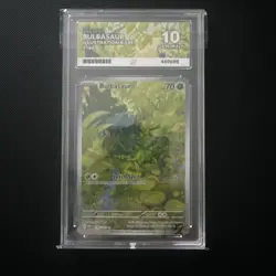 Pokemon TCG Bulbasaur Scarlet Violet-151 166/165 Holo Illustration Rare Ace 10 - Image 1