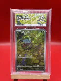 Pokemon TCG Bulbasaur Scarlet Violet-151 166/165 Holo Illustration Rare Ace 10 - Image 1