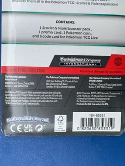 POKEMON. SCARLET AND VIOLET TRADING CARD PACK -:- IN NEW CONDITION. - Image 4