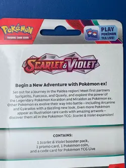 POKEMON. SCARLET AND VIOLET TRADING CARD PACK -:- IN NEW CONDITION. - Image 5