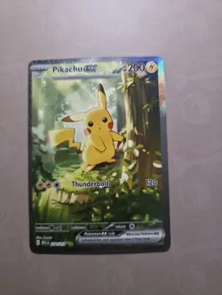 Pokemon TCG Pikachu EX 276/217 Holo Rare 200 HP Card - ASC Set - Electric Type - Image 2