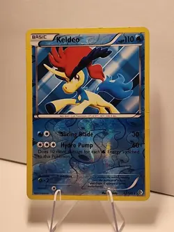 Keldeo 47/149 Boundaries Crossed Reverse Holo Pokemon TCG Damaged - Image 1
