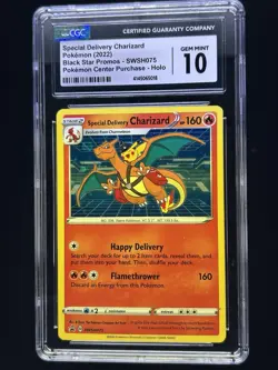 CGC 10 Special Delivery Charizard SWSH075 HOLO PROMO Pokemon Center Exclusive! - Image 1