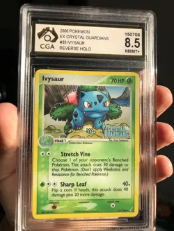 Ivysaur #35 Rev Holo CGA 8.5 Pokemon Crystal Guardians 2006 - Image 1