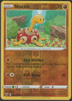 Pokemon - Shuckle - 085/185 - Reverse Holo - Vivid Voltage - NM/M - Image 1