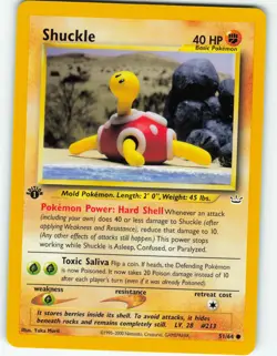 Shuckle - 1st Edition - 51/64 Neo Revelation - Pokemon TCG - 2001 - Image 1