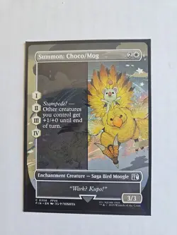 Summon: Choco/Mog (Borderless) - Final Fantasy - NM - MTG Magic - Common - Image 1