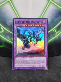 Yugioh First of the Dragons NECH-ENS08 Super Rare Limited Edition MP - Image 1