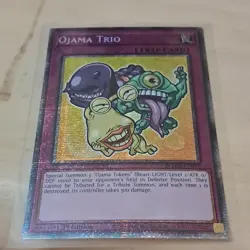 Yu-Gi-Oh! Konami Ojama Trio Battles of Legend 1st Ed BLMM-EN010 Starlight Rare - Image 1