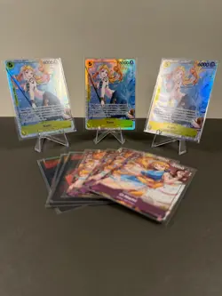 One Piece TCG Nami Playset Bundle EB03 SR x3 + O-Nami x4 + Nami DON!! - Image 1