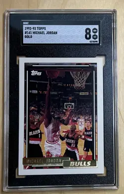🔥1992-93 Topps Michael Jordan #141 Gold SP SGC 8 Chicago Bulls 🐐 - Image 1